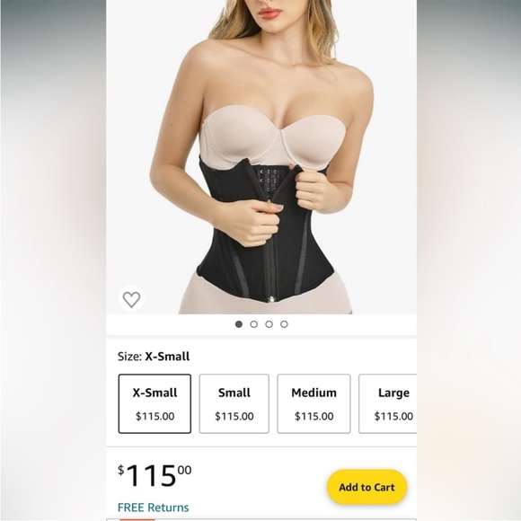 NWOT🖤BLACK CORSET - Picture 4 of 5